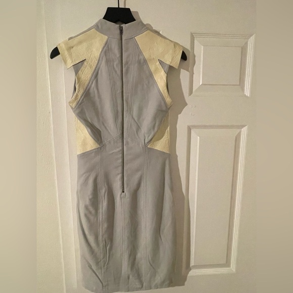 NEW Helmut Lang Sleeveless Leather Detail Dress Size 2 - Picture 3 of 7